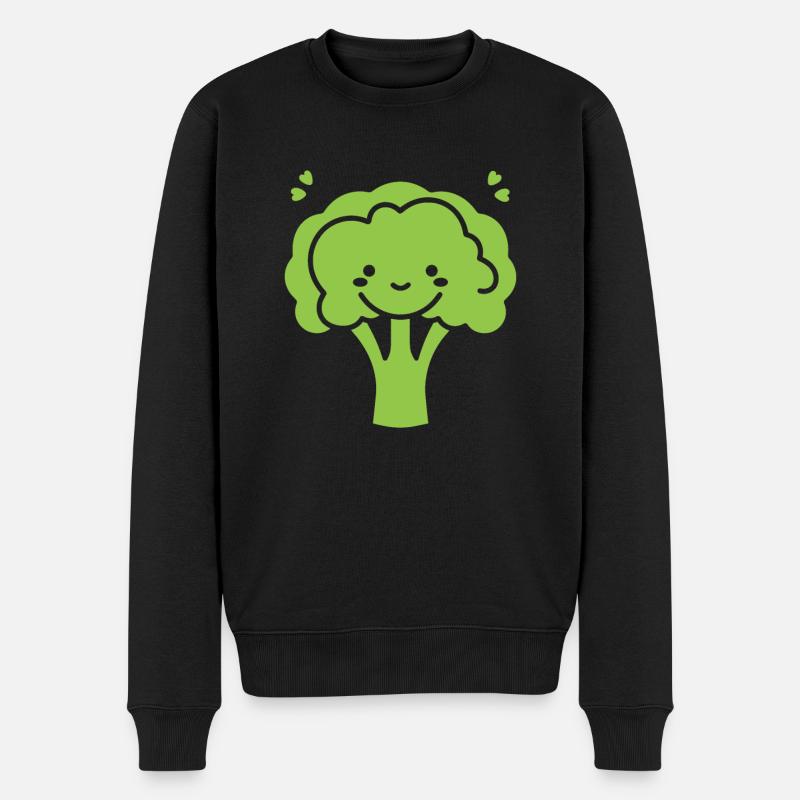 brocoli - Pull Premium bio Homme - noir