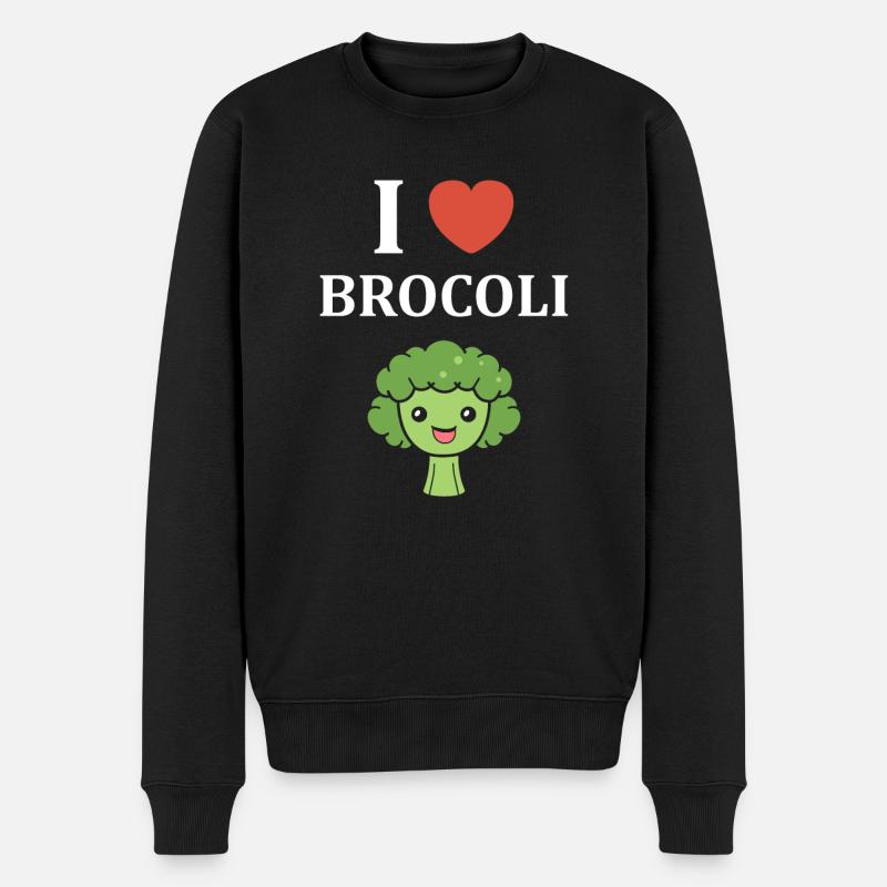 humour brocoli - Pull Premium bio Homme - noir