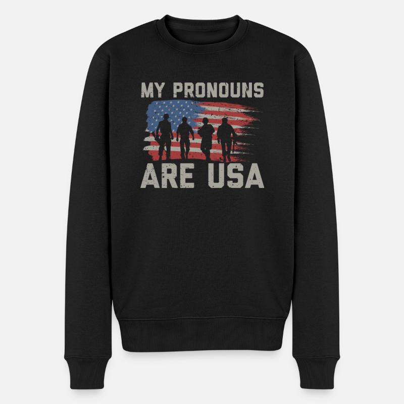 T-shirt pronom MePatriotic USA - Pull Premium bio Homme - noir