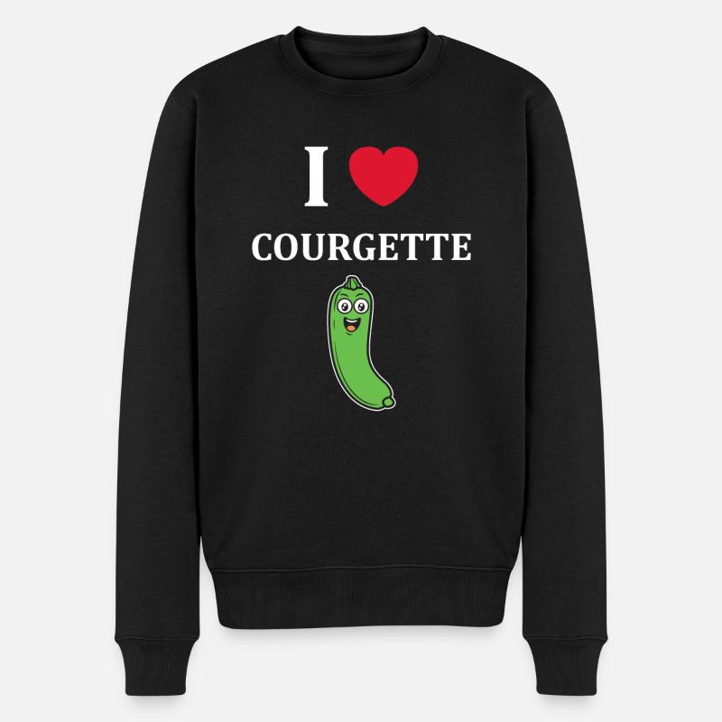 courgette - Pull Premium bio Homme - noir
