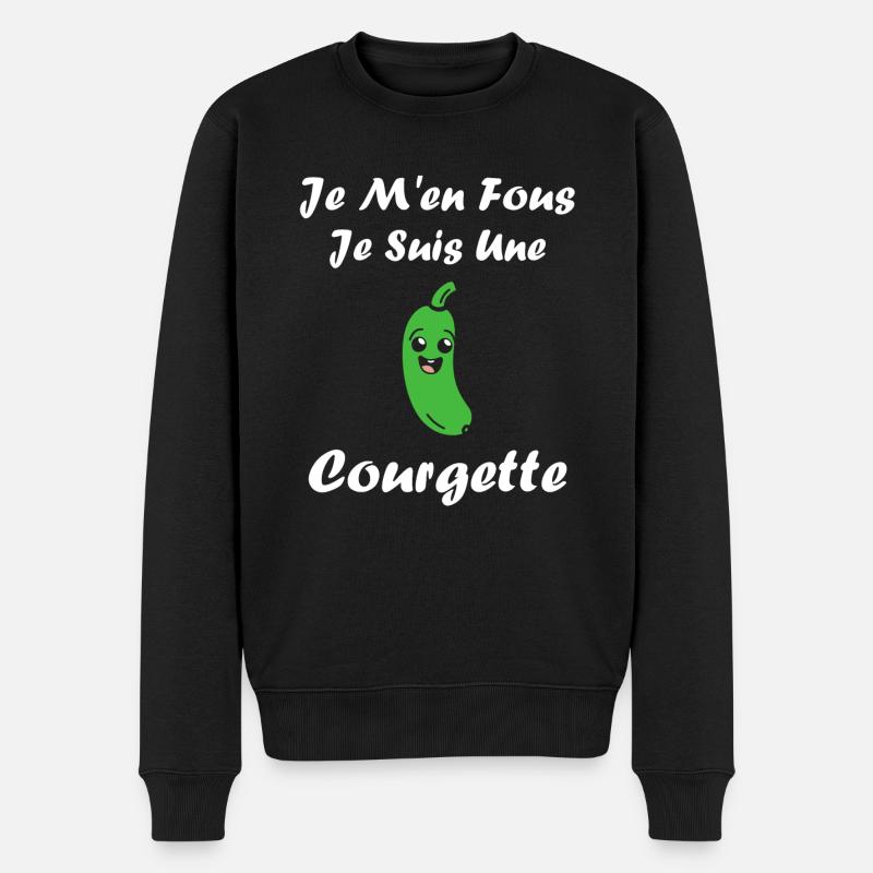 courgette - Pull Premium bio Homme - noir