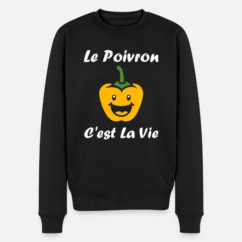 Humour poivron - Pull Premium bio Homme - noir