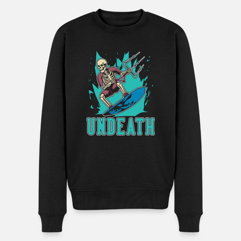 Kitesurfeur Kitesurfen Kiten Kitesurf Undeath - Pull Premium bio Homme - noir