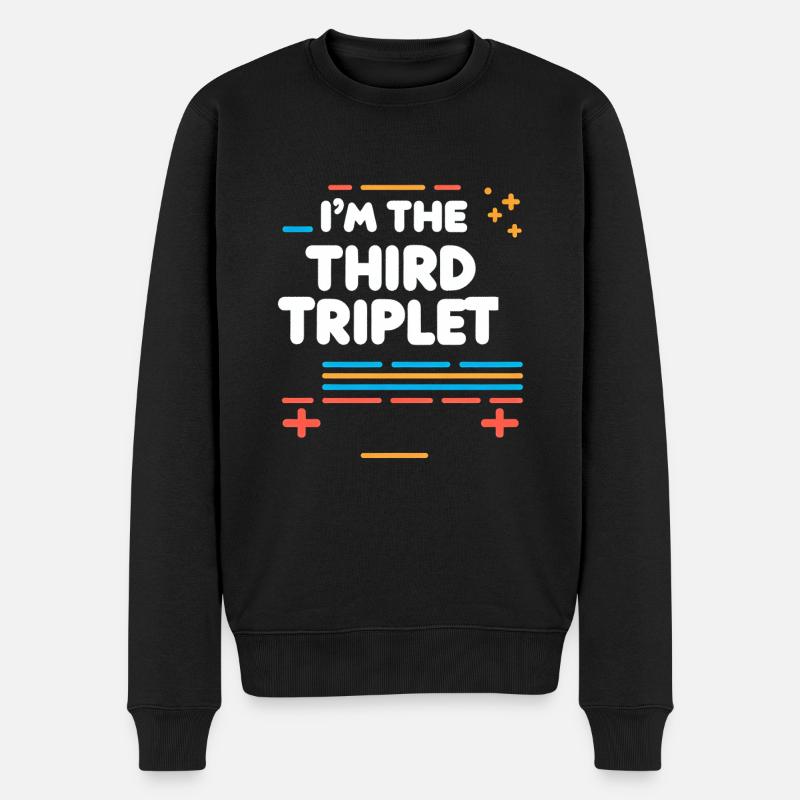 I'm The Third Triplet 5 - Men's Premium Organic Jumper - black