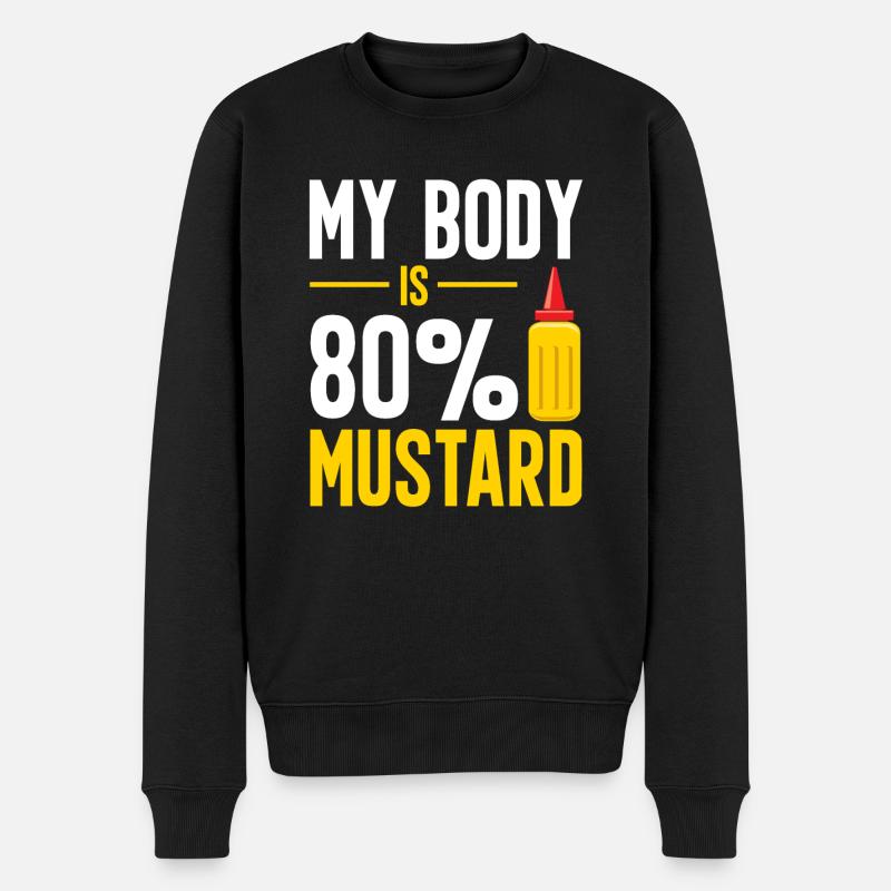 Senf Moutarde - Pull Premium bio Homme - noir