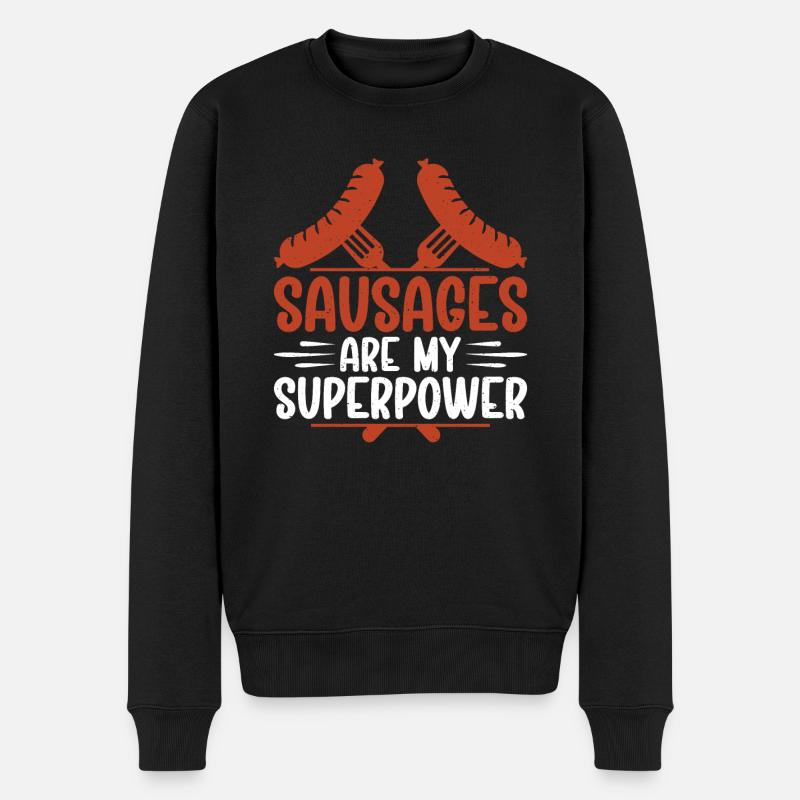 Sausage Lover - Männer Premium Bio Pullover - Schwarz