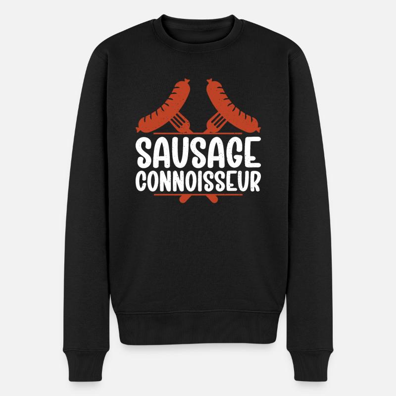 Sausage Lover - Männer Premium Bio Pullover - Schwarz