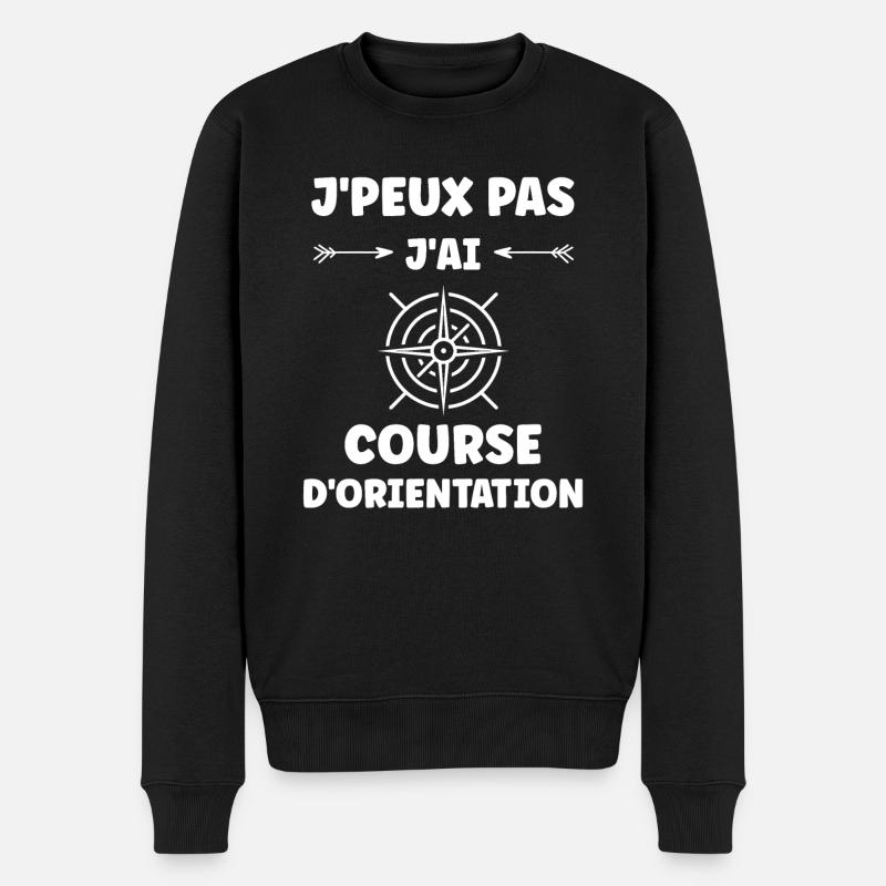 course d'orientation - Pull Premium bio Homme - noir