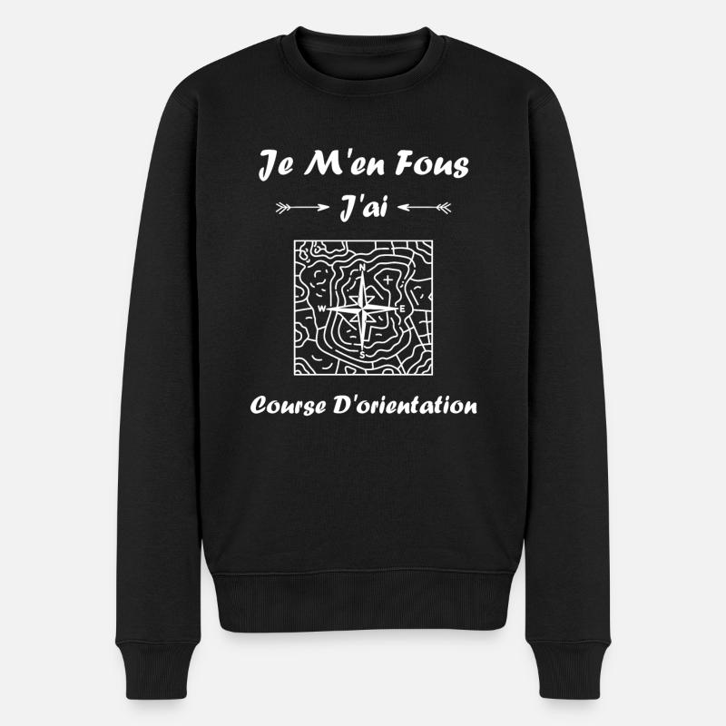 course d'orientation - Pull Premium bio Homme - noir