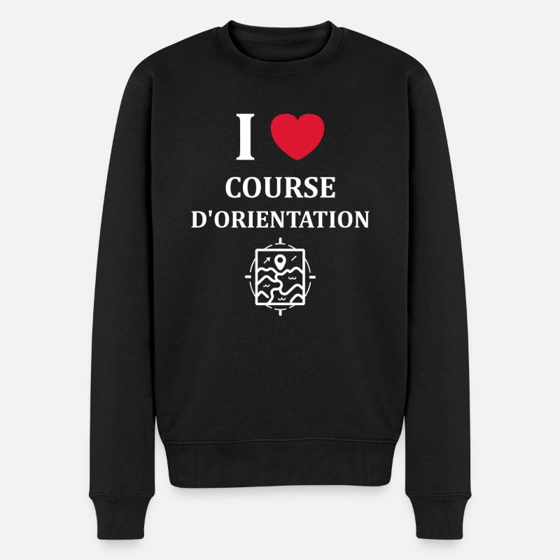 course d'orientation - Pull Premium bio Homme - noir