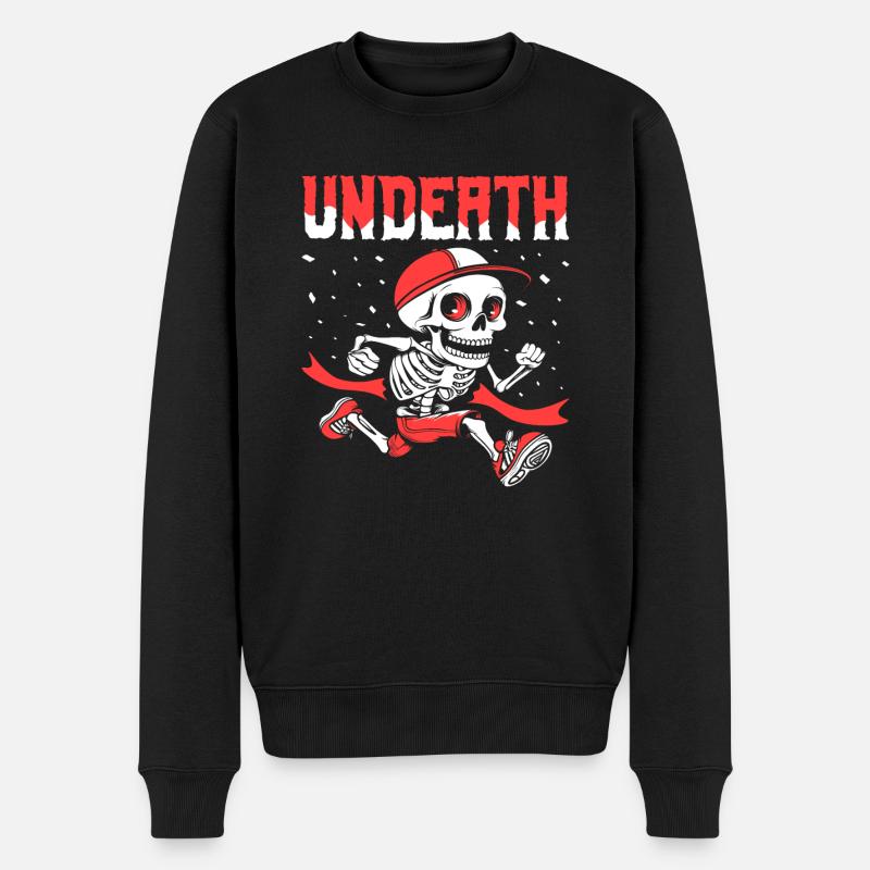 Ultramarathon Skeleton Undeath - Pull Premium bio Homme - noir