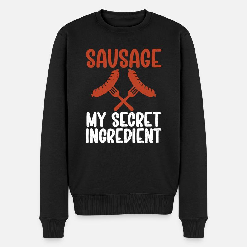 Amateur de saucisses - Pull Premium bio Homme - noir