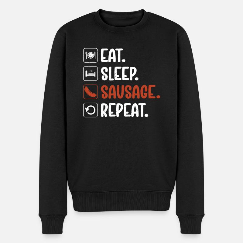 Sausage Lover - Männer Premium Bio Pullover - Schwarz
