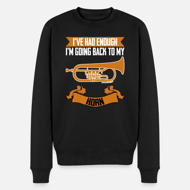 Bugle - Pull Premium bio Homme - noir