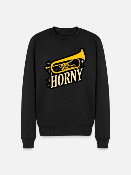 Orchestre bugle Cuivres - Pull Premium bio Homme - noir