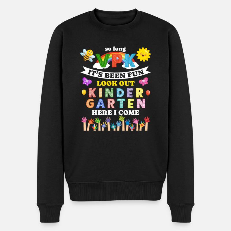 Abschied von Vorschule: Kindergarten, ich komme! - Männer Premium Bio Pullover - Schwarz