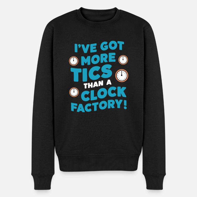 Tourette-syndrom-bewusstsein Neurodiverse - Männer Premium Bio Pullover - Schwarz