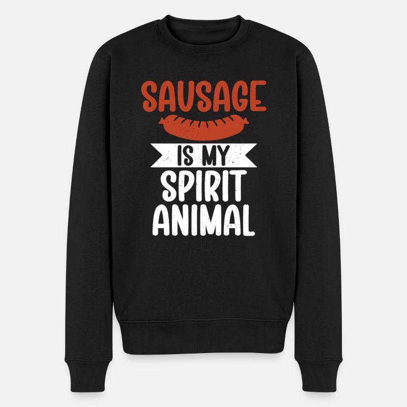 Sausage Lover - Männer Premium Bio Pullover - Schwarz