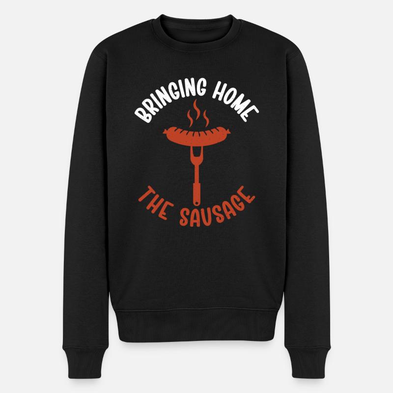 Amateur de saucisses - Pull Premium bio Homme - noir