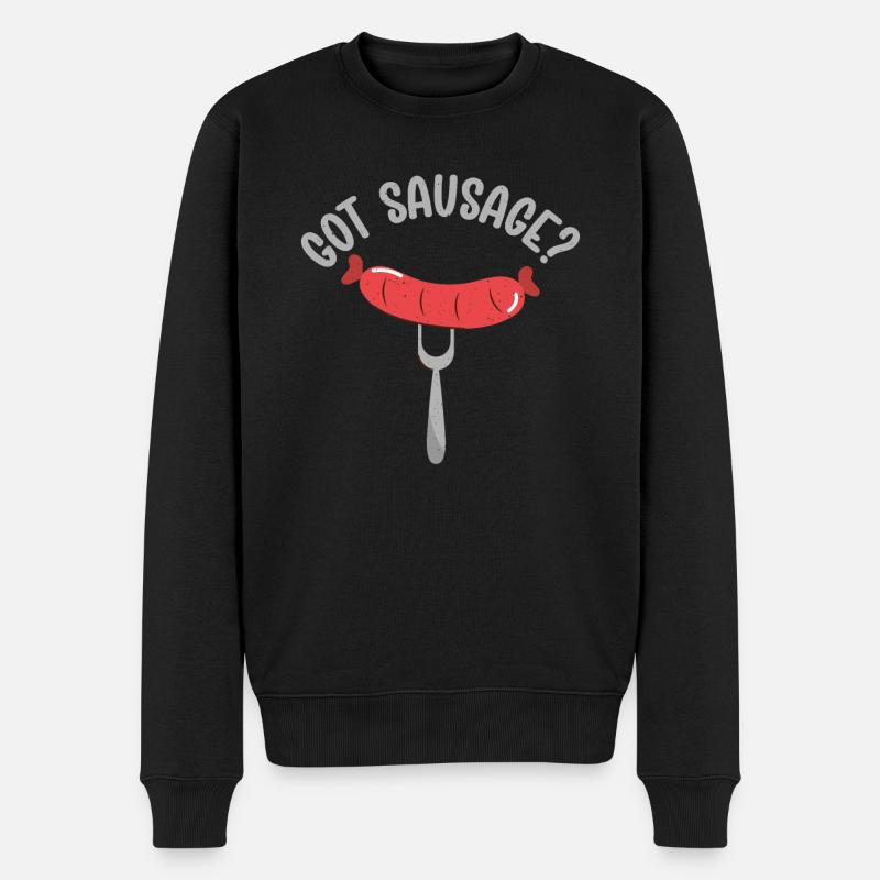 Sausage Lover - Männer Premium Bio Pullover - Schwarz