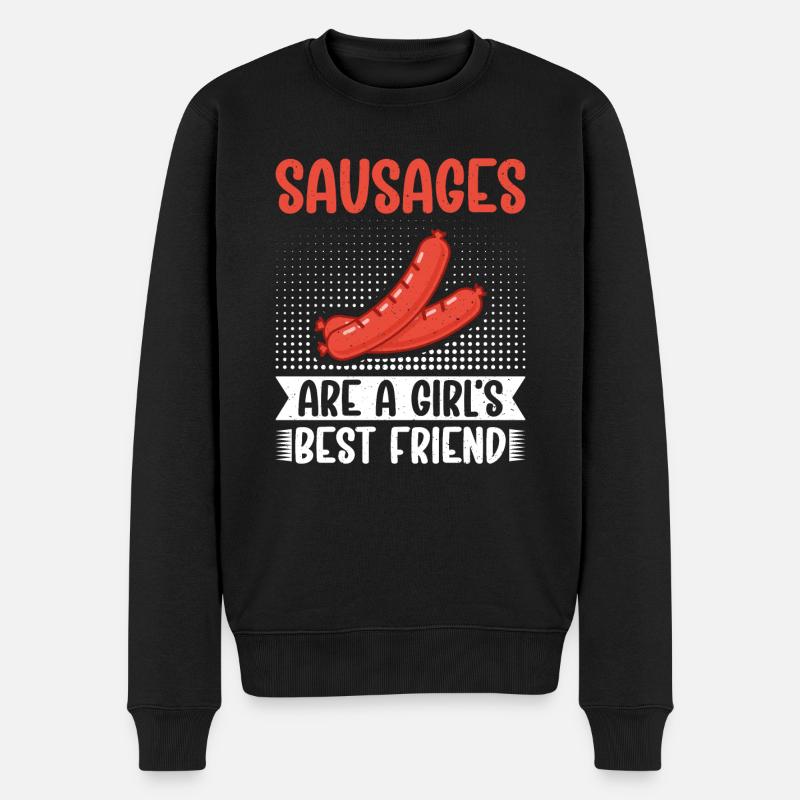 Amateur de saucisses - Pull Premium bio Homme - noir