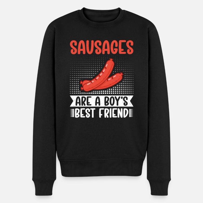 Amateur de saucisses - Pull Premium bio Homme - noir
