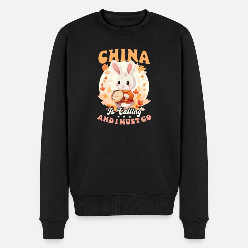 Appel chinois Chine - Pull Premium bio Homme - noir