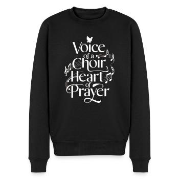 Musique chorale Chant religieux Musique confessionnelle - Pull Premium bio Homme - noir - Devant - Nico (187cm)