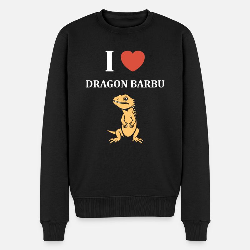 Dragon barbu - Pull Premium bio Homme - noir