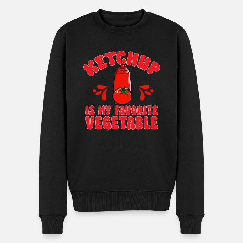 Ketchup Ketchup à la tomate - Pull Premium bio Homme - noir