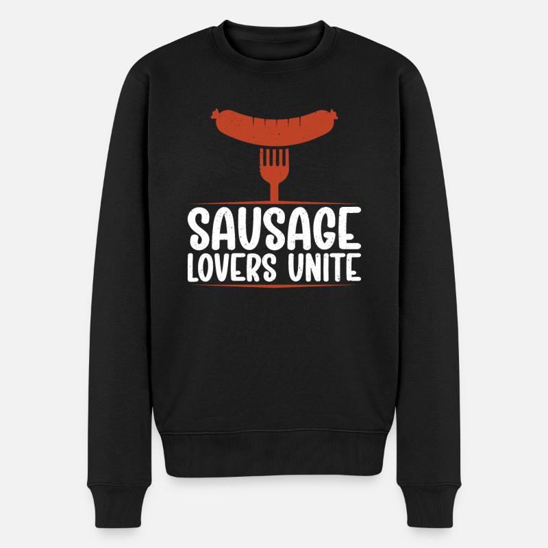 Amateur de saucisses - Pull Premium bio Homme - noir