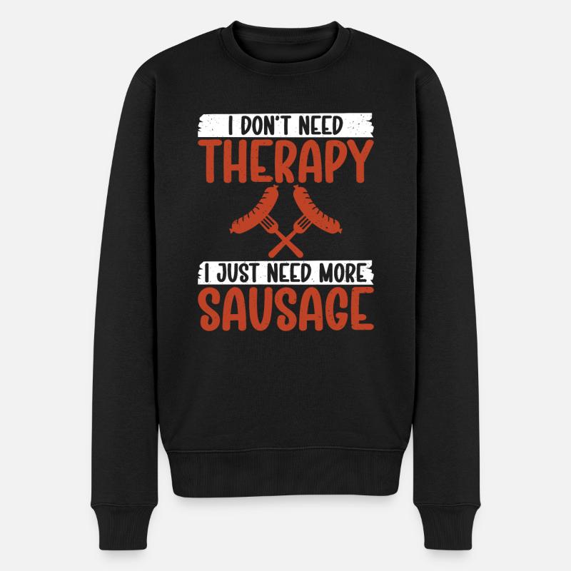 Sausage Lover - Männer Premium Bio Pullover - Schwarz