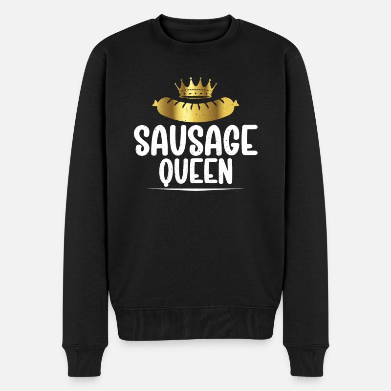 Amateur de saucisses - Pull Premium bio Homme - noir
