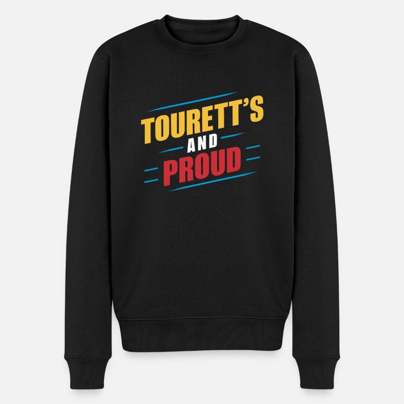 Tourette-syndrom-bewusstsein Neurodiverse - Männer Premium Bio Pullover - Schwarz