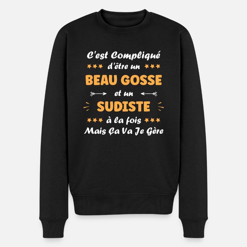 Sudiste - Pull Premium bio Homme - noir