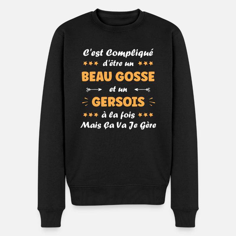 Gersois - Pull Premium bio Homme - noir