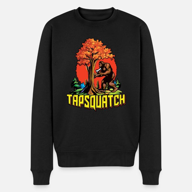 Tapsquatch Tapping Érable Feuille d’érable - Pull Premium bio Homme - noir