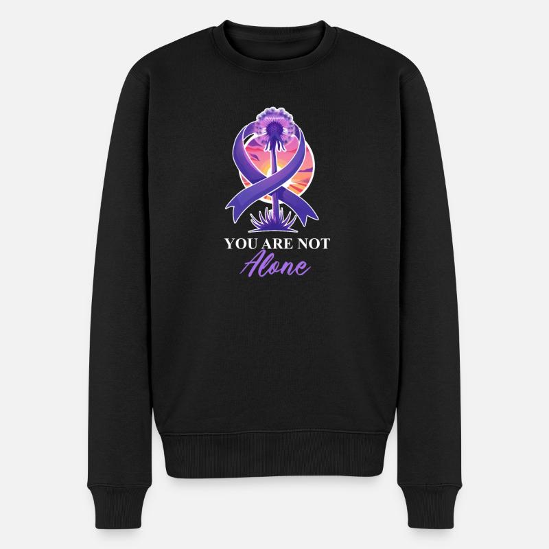 Violence conjugale : vous n’êtes pas seul - Pull Premium bio Homme - noir
