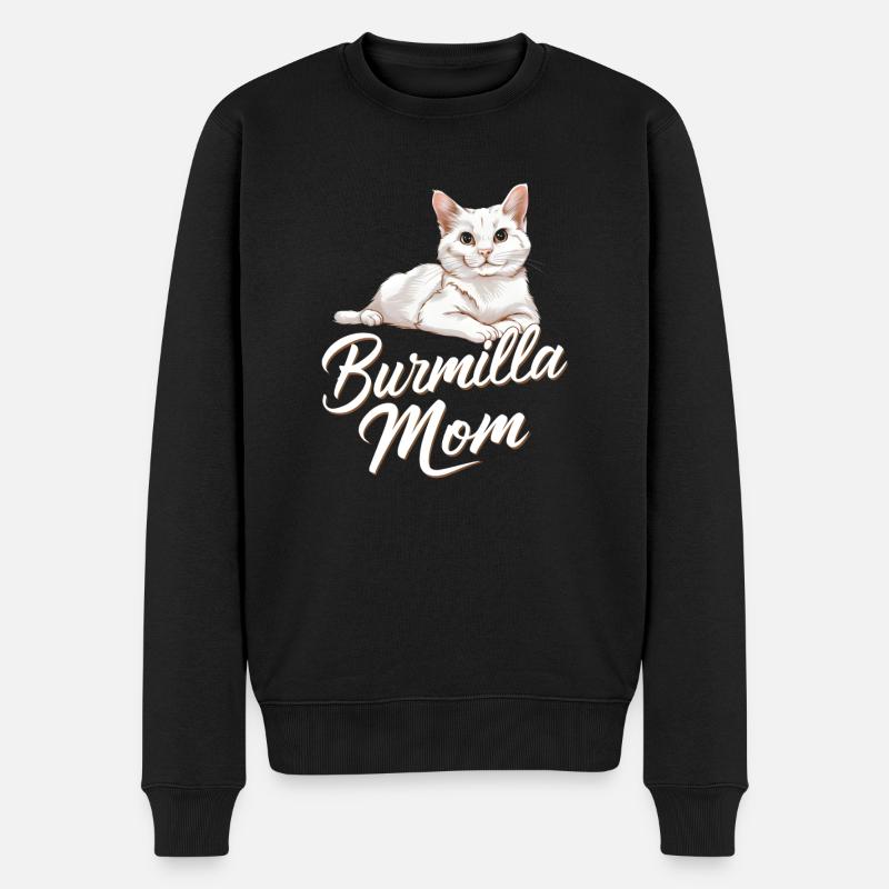 Katze Burmilla Geschenk - Männer Premium Bio Pullover - Schwarz