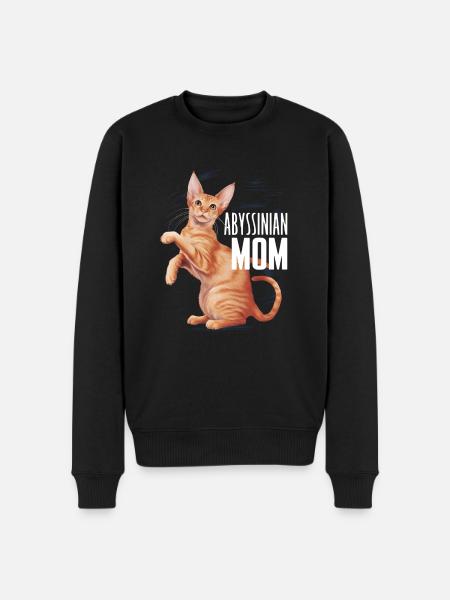 Katze Abessinier Geschenk - Männer Premium Bio Pullover - Schwarz