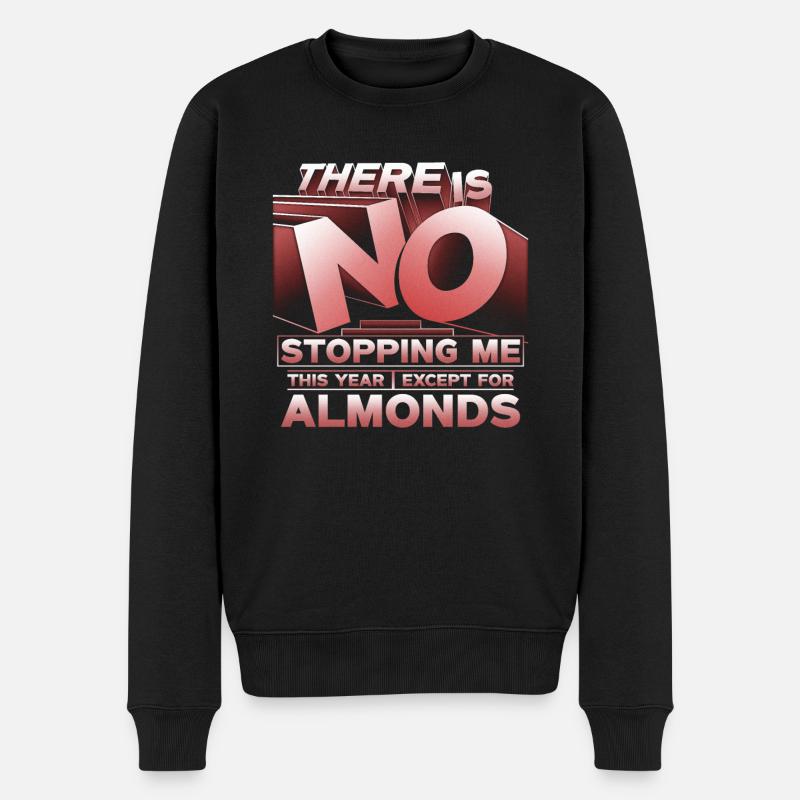 Allergie aux amandes - Pull Premium bio Homme - noir