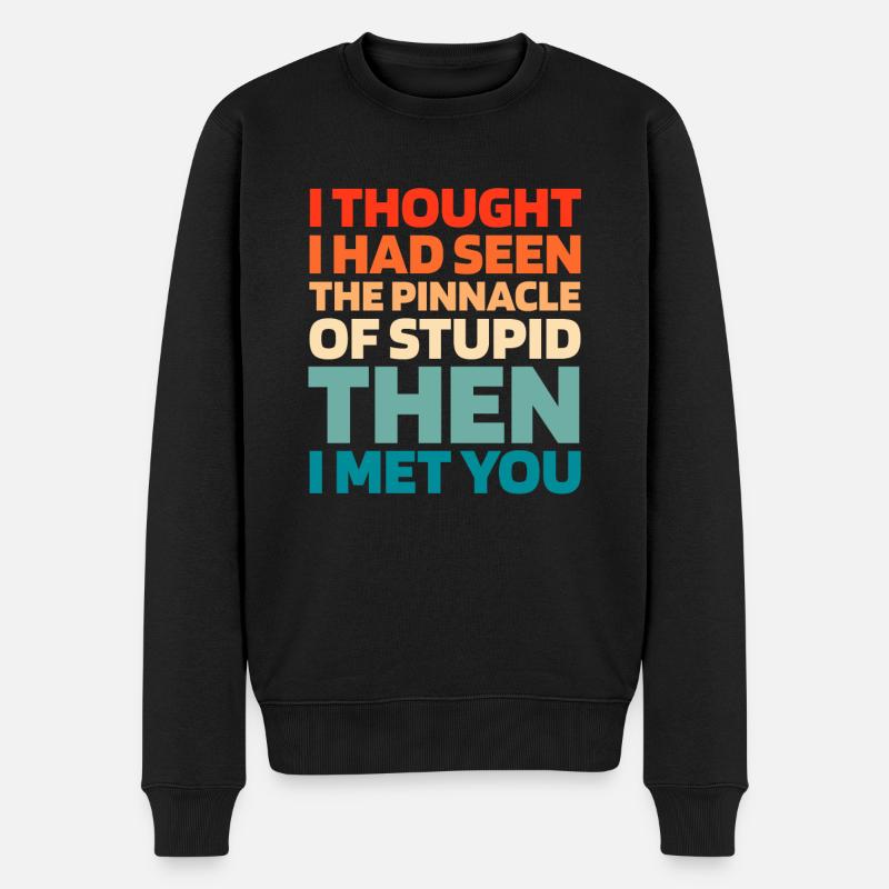 Humour noir Citation drĂ´le disant - Pull Premium bio Homme - noir