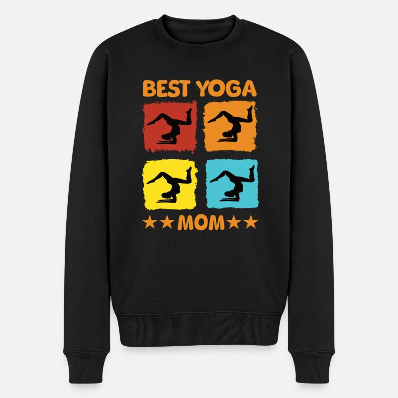 Meilleure maman de yoga - Pull Premium bio Homme - noir