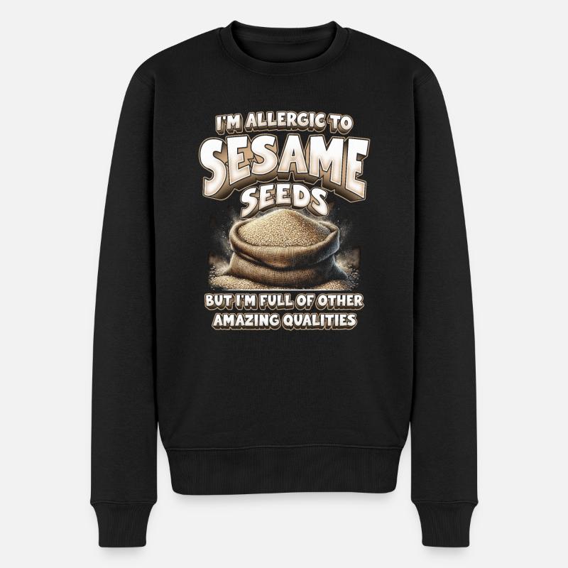 Capsule fruit allergy - Men's Premium Organic Jumper - black