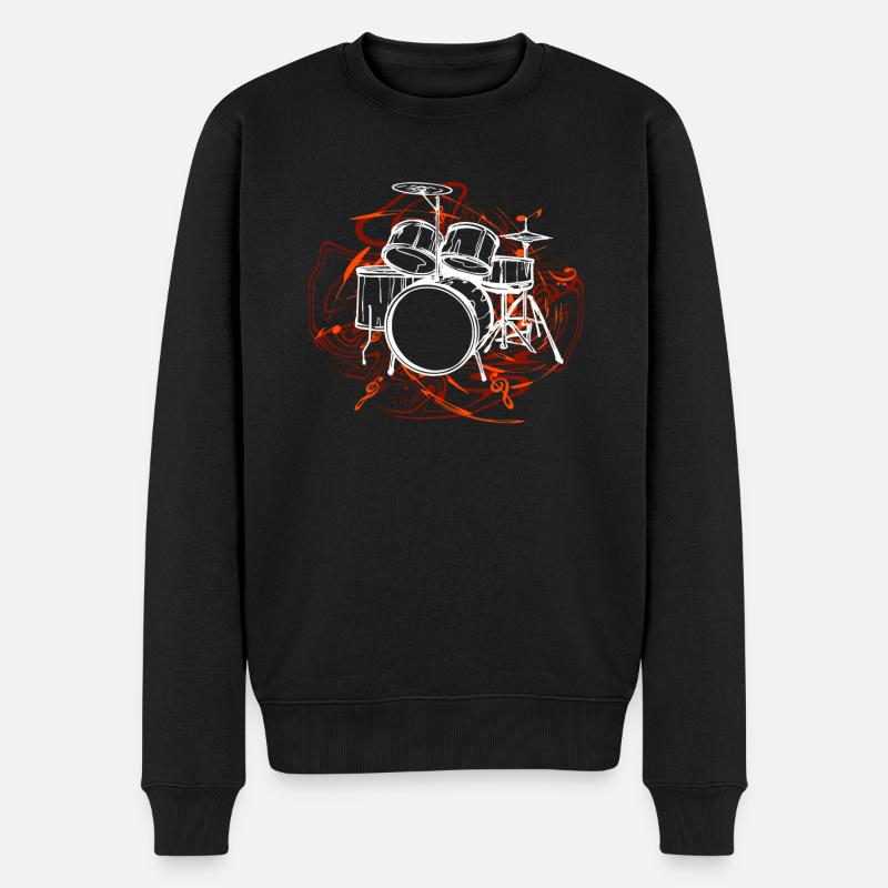 Drums Drummers Drummers - Men's Premium Organic Jumper - black