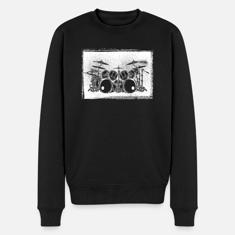 Batterie Batteurs Batteurs - Pull Premium bio Homme - noir