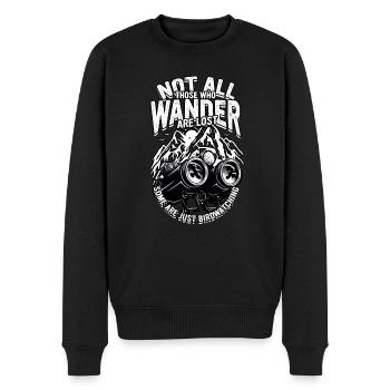 Ornithologue ornithologique - Pull Premium bio Homme - noir - Devant - Nico (187cm)