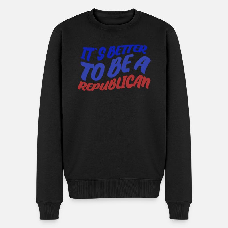 Républicains Républicains Conservateurs - Pull Premium bio Homme - noir