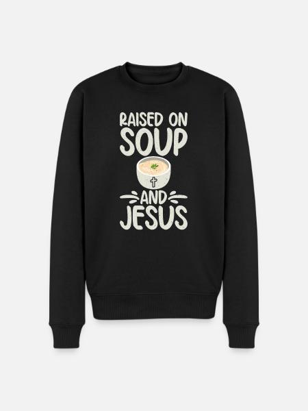 Soup Lovers Gifts - Men's Premium Organic Jumper - black
