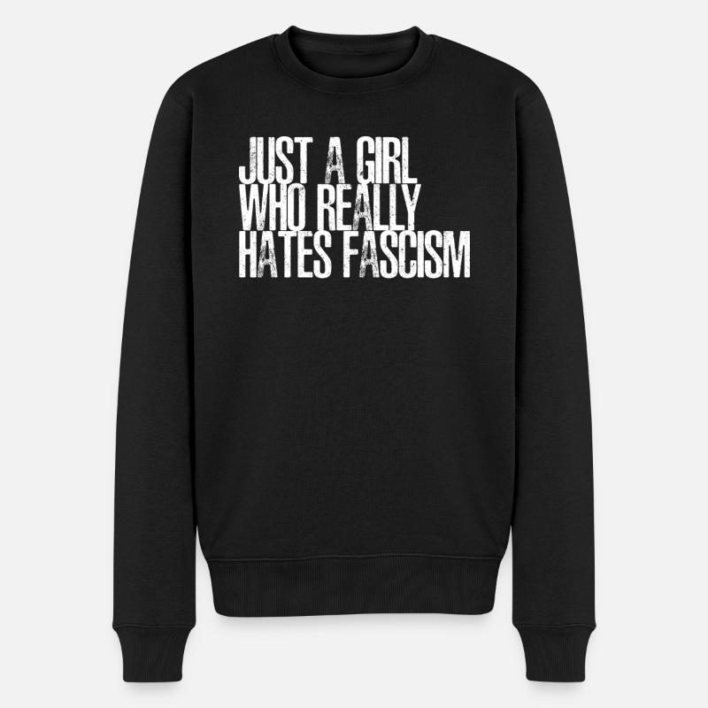 Respect Tolérance Antifascisme - Pull Premium bio Homme - noir